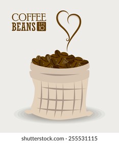 Coffee design over white background, vector illustration.