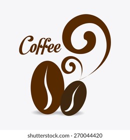 Coffee design over white background, vector illustration.