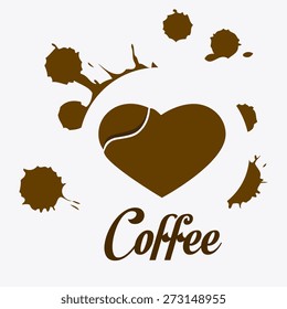 Coffee design over white background, vector illustration.