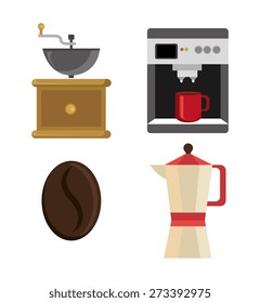 Coffee design over white background, vector illustration.