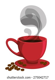 Coffee design over white background, vector illustration.