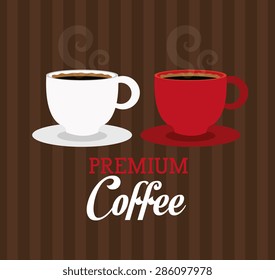 Coffee design over white background, vector illustration.