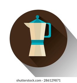 Coffee design over white background, vector illustration.