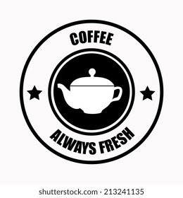 Coffee design over white background,vector illustration