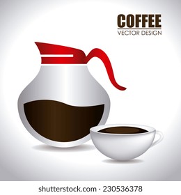 Coffee design over white background,vector illustration