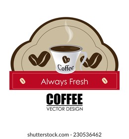 Coffee design over white background,vector illustration