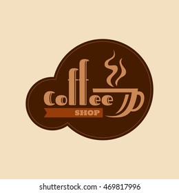 Coffee design template, creative vector