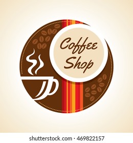 Coffee design template, creative vector