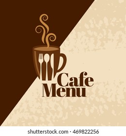 Coffee design template, creative vector