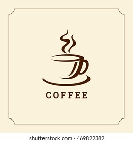 Coffee design template, creative vector