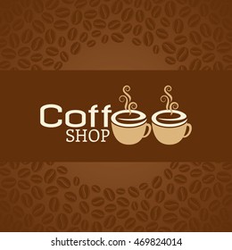 Coffee design template, creative vector