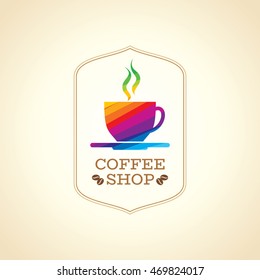 Coffee design template, creative vector
