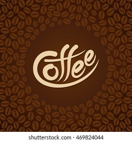 Coffee design template, creative vector