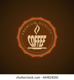 Coffee design template, creative vector