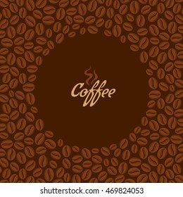 Coffee design template, creative vector