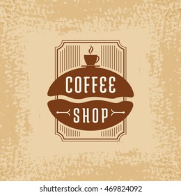 Coffee design template, creative vector