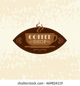 Coffee design template, creative vector