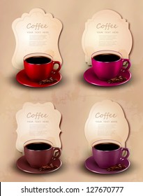 Coffee design template. Vector illustration.