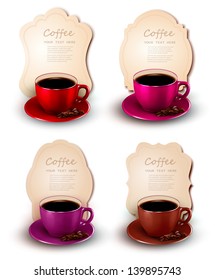 Coffee design template. Vector illustration.
