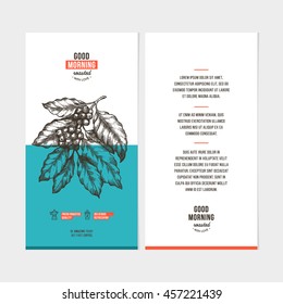 Coffee design template.  Vector illustration