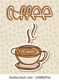 coffee design , vector illustration