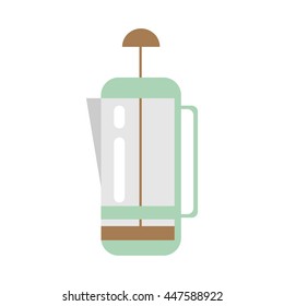 Coffee device Kettle Icon - stock vector illustration.