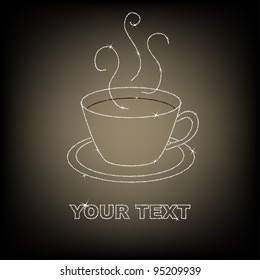 Coffee diamond vector illustration