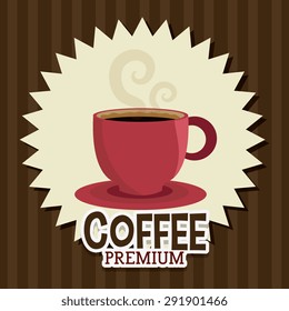 Coffee digital design, vector illustration eps 10.