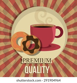 Coffee digital design, vector illustration eps 10.