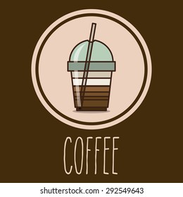 Coffee digital design, vector illustration eps 10