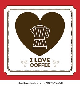 Coffee digital design, vector illustration eps 10