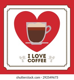 Coffee digital design, vector illustration eps 10