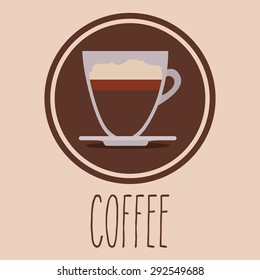 Coffee digital design, vector illustration eps 10