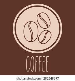 Coffee digital design, vector illustration eps 10