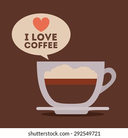 Coffee digital design, vector illustration eps 10