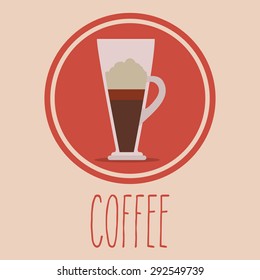 Coffee digital design, vector illustration eps 10