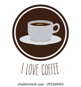 Coffee digital design, vector illustration eps 10