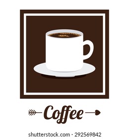 Coffee digital design, vector illustration eps 10