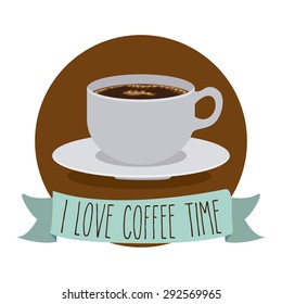 Coffee digital design, vector illustration eps 10