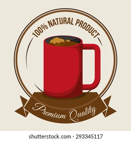 Coffee digital design, vector illustration 10 eps graphic