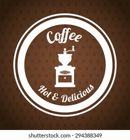 Coffee digital design, vector illustration eps 10.