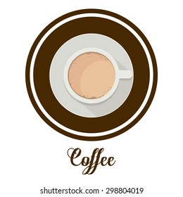 Coffee digital design, vector illustration eps 10