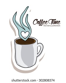 Coffee digital design, vector illustration eps 10