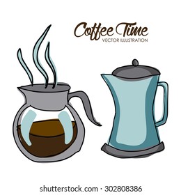 Coffee digital design, vector illustration eps 10