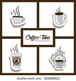 Coffee digital design, vector illustration eps 10