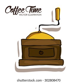 Coffee digital design, vector illustration eps 10