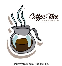 Coffee digital design, vector illustration eps 10