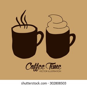 Coffee digital design, vector illustration eps 10