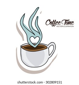 Coffee digital design, vector illustration eps 10