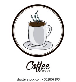 Coffee digital design, vector illustration eps 10